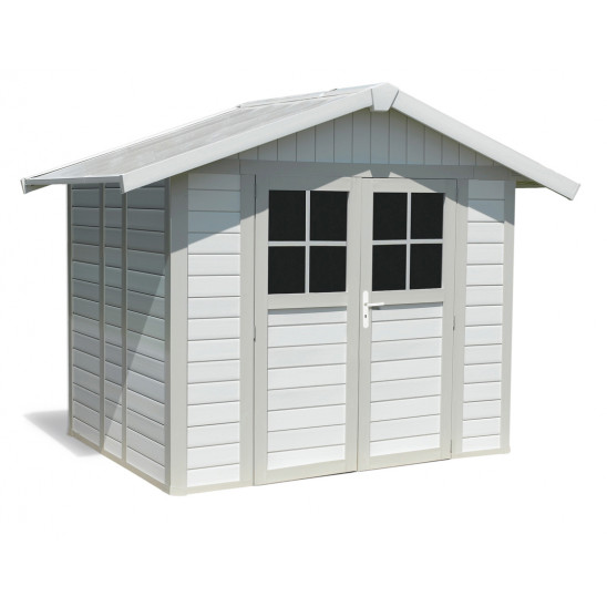 Déco Gartenhaus 4,9 m2 Grüngrau