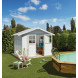 Déco Gartenhaus 4,9 m2 Grüngrau-2